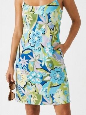 VINTAGE Island Casuals Bermuda Tropical Cotton Mini Dress Size 4